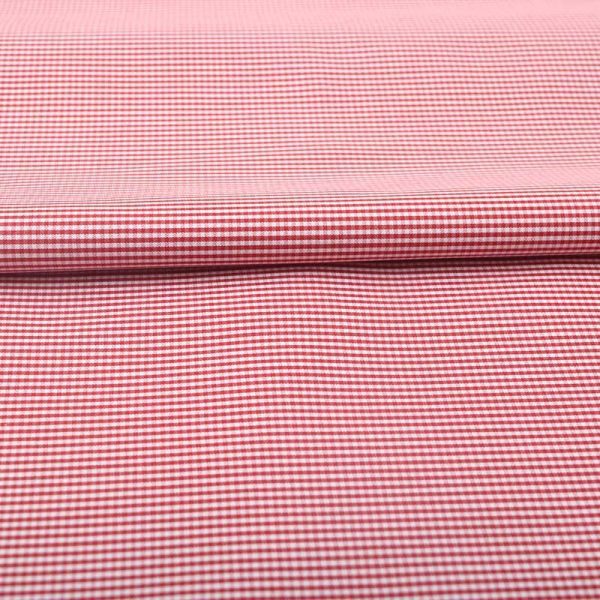 Red Micro Checks Shirt 120105 (2)