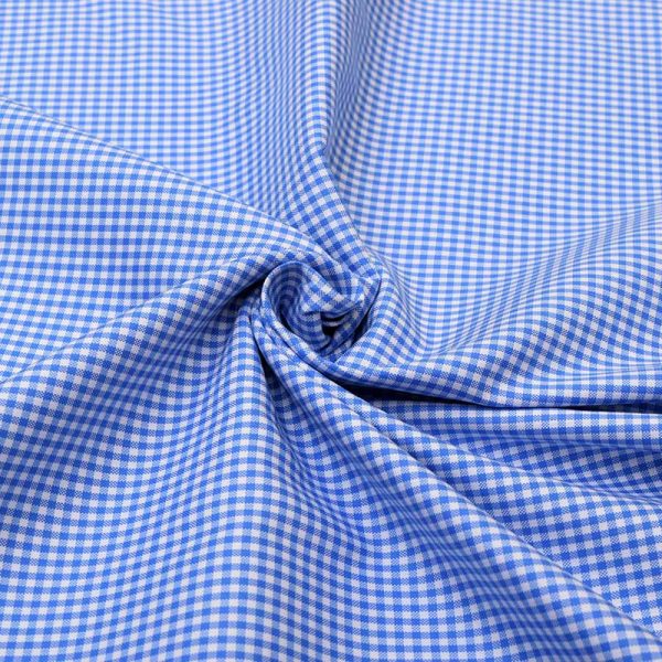 Blue Mini Checks Shirt 120117 (2)