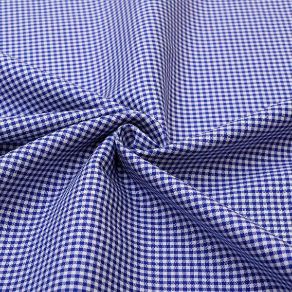 Navy Blue Mini Checks Shirt 120121 (2)