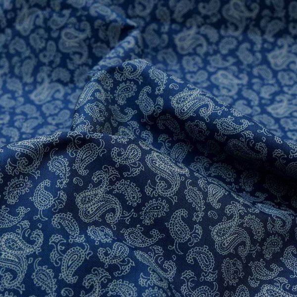 Blue Paisley Print Shirt 121363 (1)