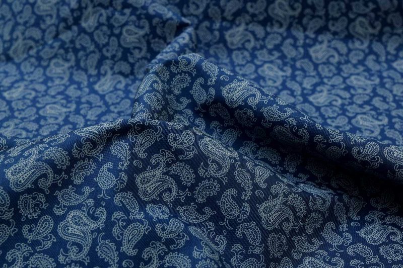 Blue Paisley Print Shirt 121363 (1)