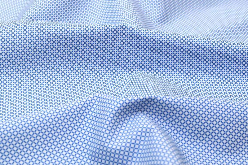 Sky Blue on White Royal Print Shirt 121398 (1)