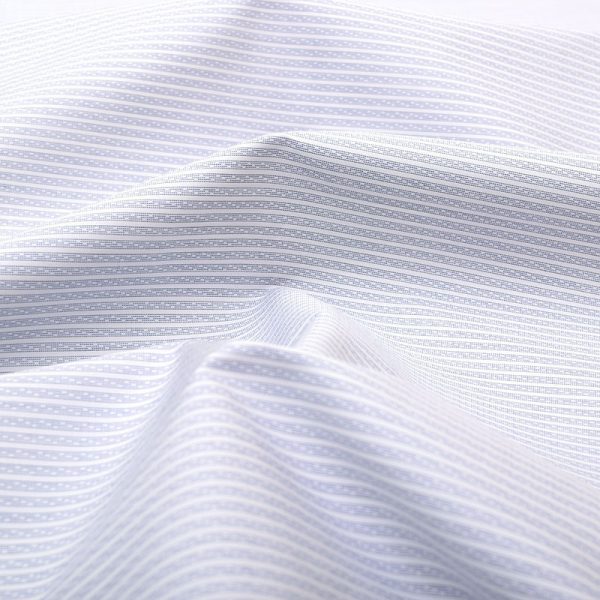 Blue Dashed Wrinkle Free Stripes Shirt 806118-(3)