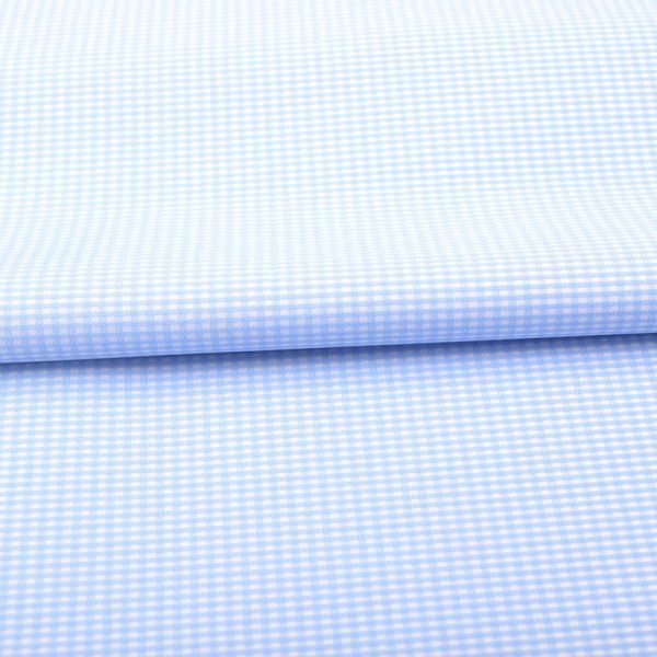 Blue Dobby Wrinkle Free Checks Shirt 806119-(1)