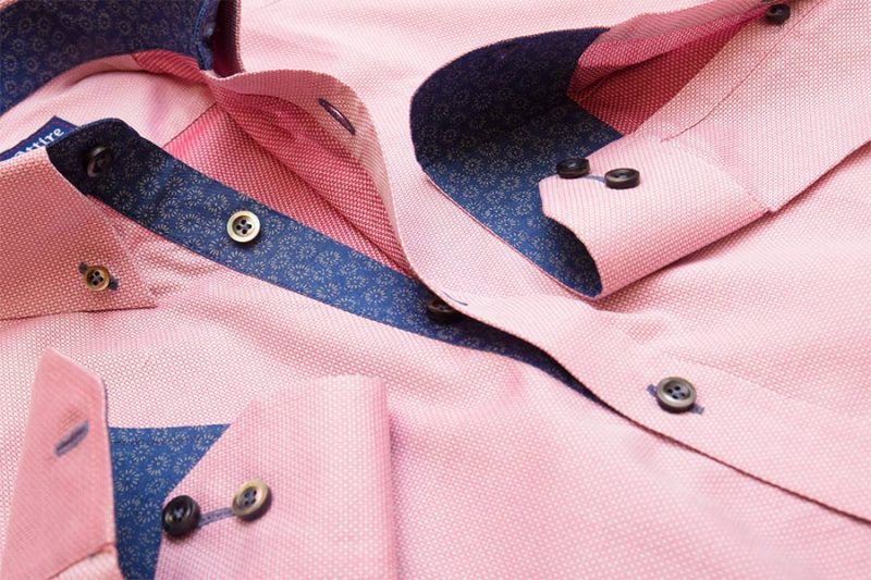 Pink Patterned Custom Dress Shirt - Made to Measure