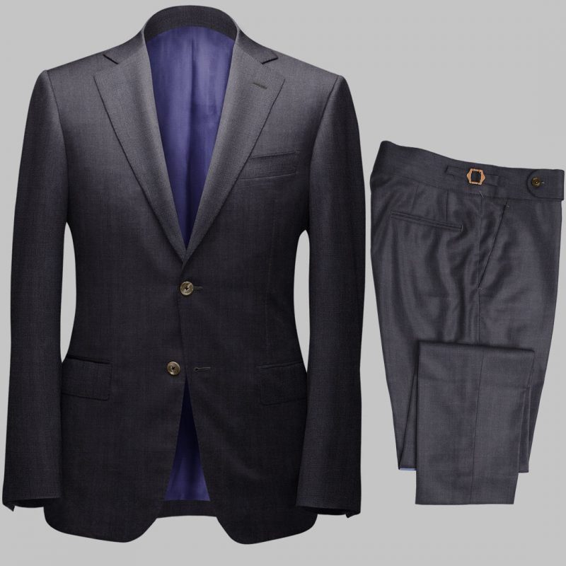 Bespoke Charcoal Grey Tailored 2Piece Suit custom made by Perfect Attire Singpaore