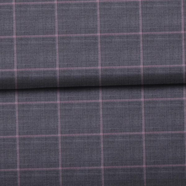 SV Deep Grey Windowpane Waistcoat