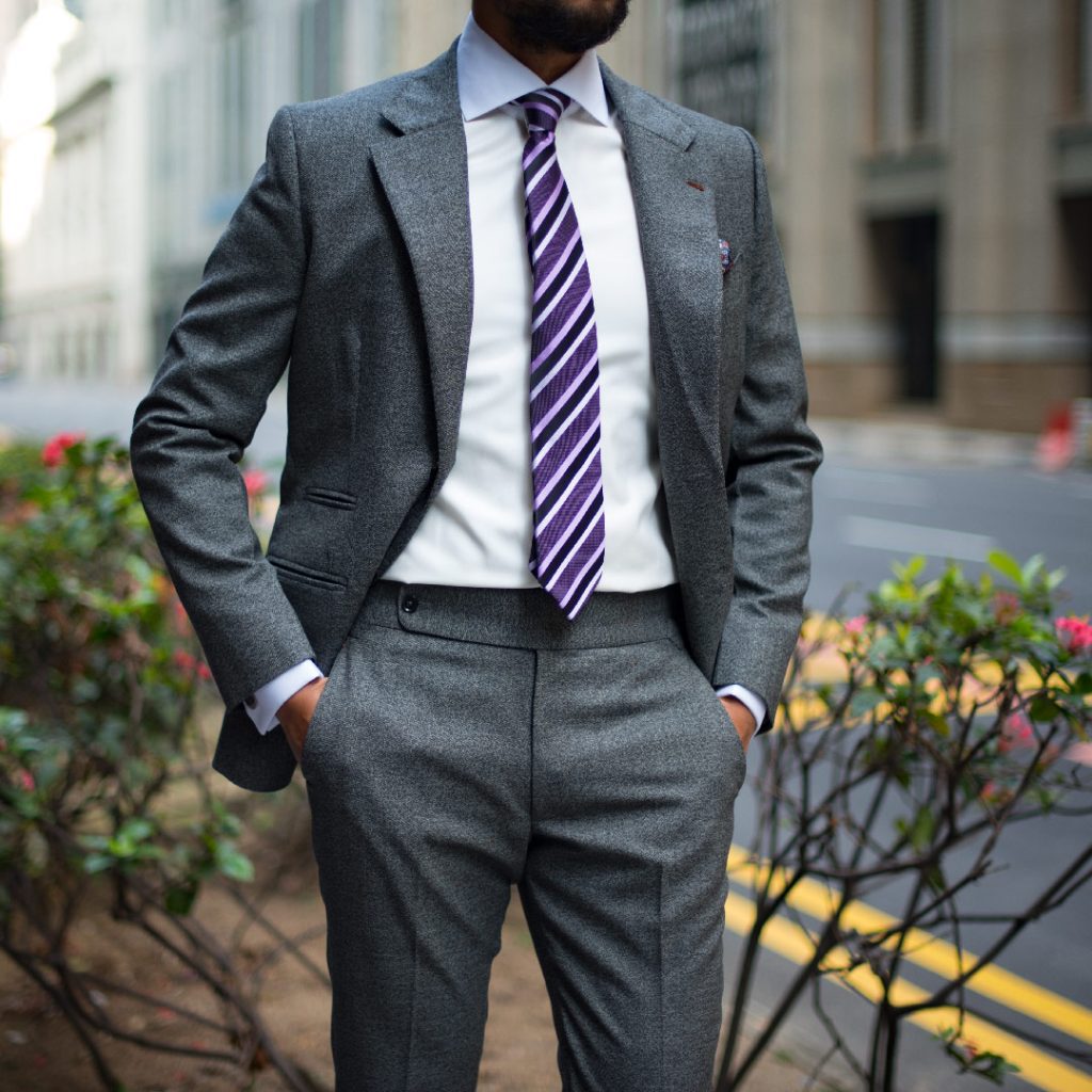 Tailored Grey suit by Perfect Attire Singapore| Suit tailor Singapore| Bespoke suit by Perfect Attire Singapore