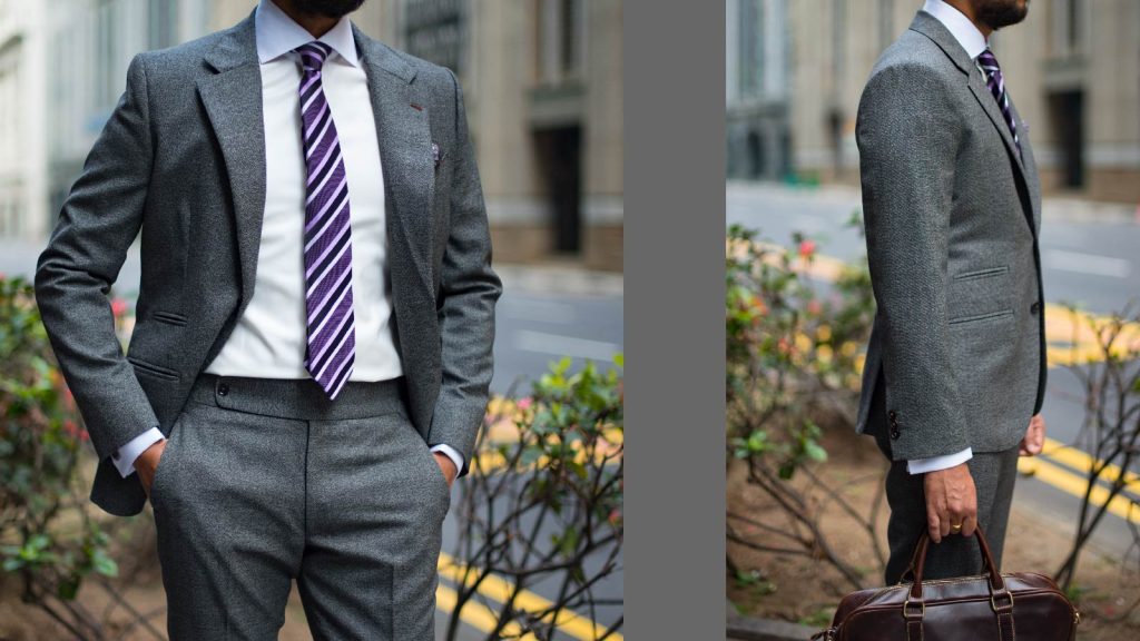 Grey Flannel Suit by Perfect Attire from Drago Rugby Series
