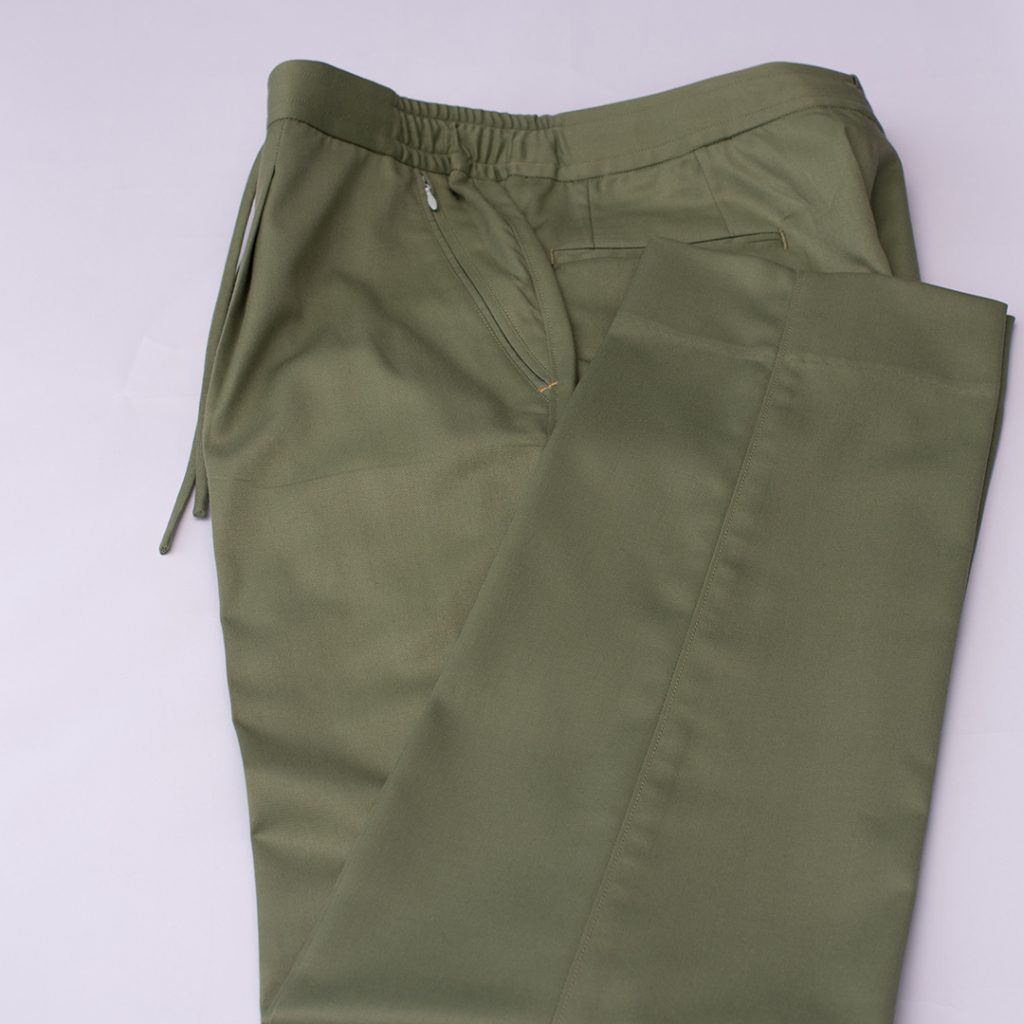 Tailored Cotton Chino Drawstring casual Trouser by Perfect Attire Singapore