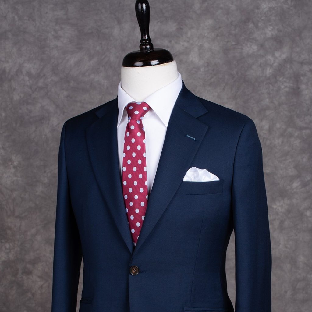 Dark Blue 2PC Bespoke Tailored Suit by Perfect Attire Singapore